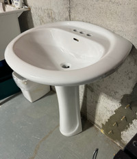  Bathroom pedestal sink  