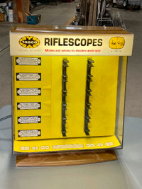Vintage “Tasco Riflescopes” Store Display Case (Lighted Cabinet)