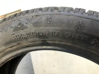 Studded winter tires 225/50R17 98T XL, price is negotiable