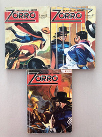 Lot de 3 BD  (1971) pour collectionneur: Zorro