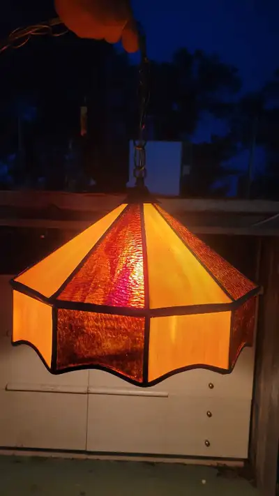 Vintage Tiffany Hanging Lamp, View more