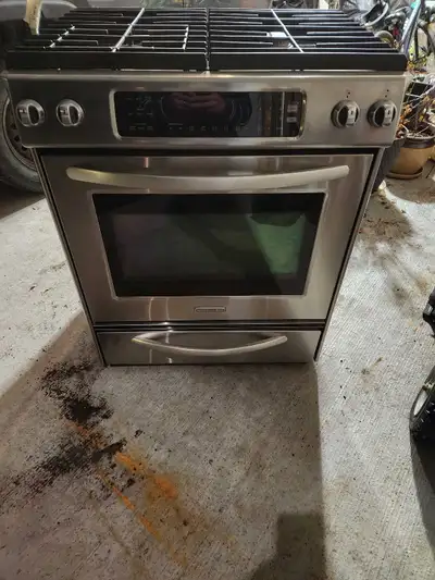 Kitchenaid stainless steel gas range, View more