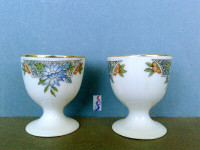 2 Hutschenreuther Porcelain Art Deco Decorated Egg Cups