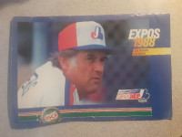 CALENDRIER DE BASEBALL DES EXPOS DE MONTREAL VINTAGE 1988