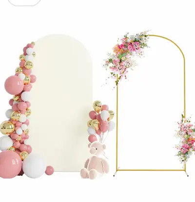 Cash only. No e-transfer. Pickup at College Street and Dufferin. 6.6 FT Wedding Backdrop Arch with W...