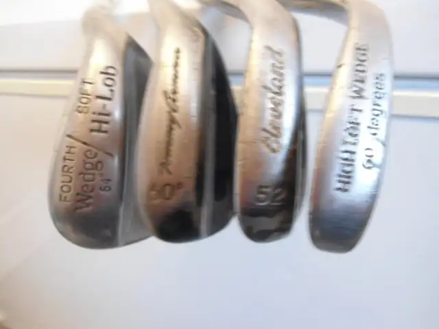 THREE RIGHT HANDED GOLF WEDGES  6