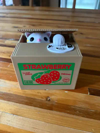 Interactive Cat Stealing Money Piggy Bank, View more