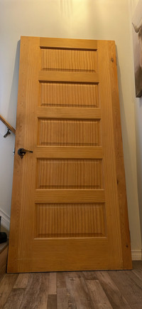 Wood Door 35” 1/2 x 79” 1/2