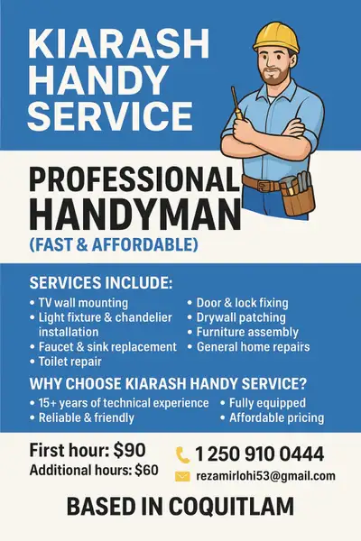 Reliable Handyman in Coquitlam – Affordable & On-Time, View more