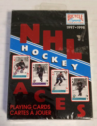 Nhl hockey aces 1997 cartes à jouer playing cards 