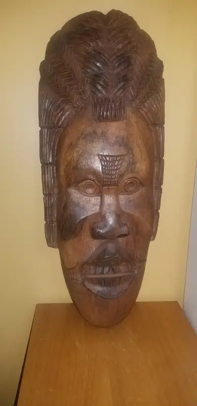 African Wood Art Mask, View more