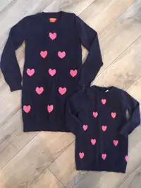 Matching Heart Dresses (18-24m & 7/8T)