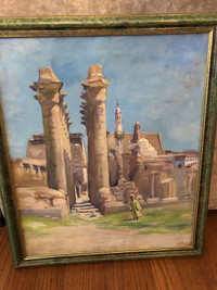 Antique Orientalism Oil Painting + Private Art Collection Sale