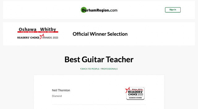 Guitar Teacher in Music Lessons in Oshawa / Durham Region