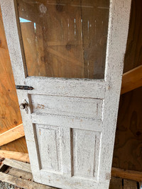 Antique exterior door