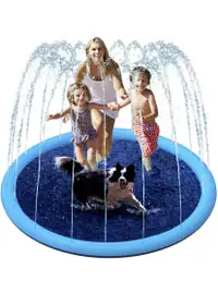 LIKETURE Splash Pad Sprinkler Toy Non-Slip Water Splash Mat