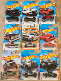 Hot Wheels and Matchbox - Trucks: Ford, Dodge Ram, Chevy
