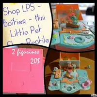 Boîtier collection Littlest Pet Shop 2 figurines reptiles /20$