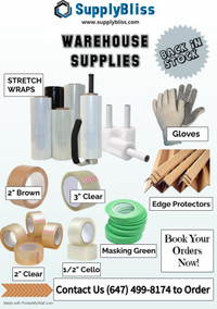 Supply Bliss Warehouse Essentials - Stretch wraps, Tapes, Gloves