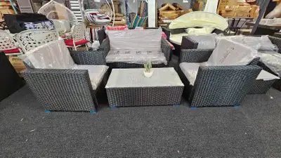  4-Piece Patio Wicker Sofa Set, View more
