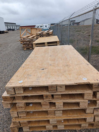 Pallets with plywood top