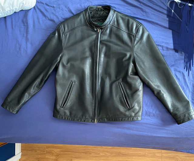 Danier sport leather jacket size large  in Men's in Bedford
