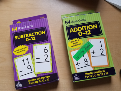 Cartes CARSON Additions et cartes Soustractions ( Lot=$2.00), View more