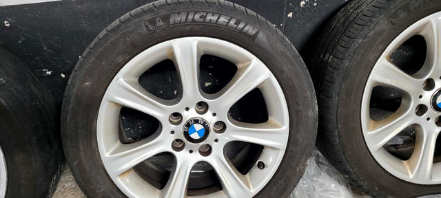 OEM BMW rims on Michelin A/S tires 225 50 17 in Tires & Rims in Mississauga / Peel Region - Image 2