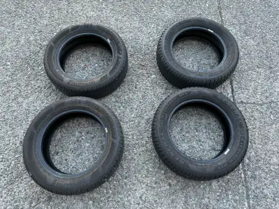 Two matched pairs of All Season Tires. Low wear, infrequently driven vehicle. Tires only, no rim/whe...
