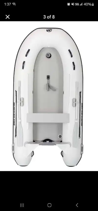 I'm selling a Quicksilver Inflatable Boat, just used once perfect for some fun on the water! This bo...