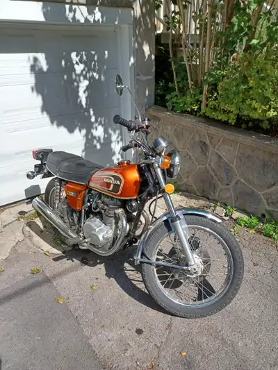 1975 Honda CB360T Runs and is registered for the road. Front hydraulic brake needs new seals on the...