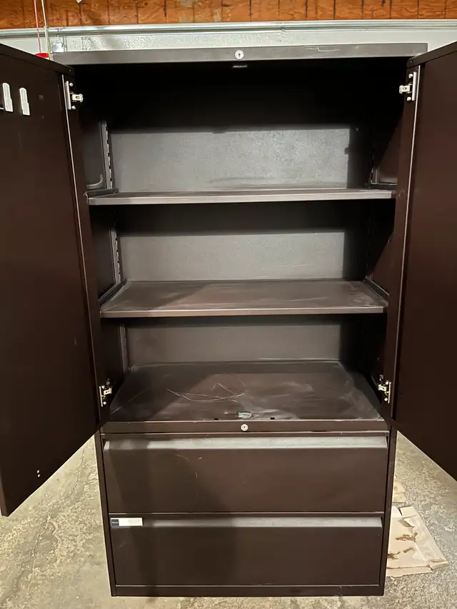 Teknion 2-Door / 2-Drawer Combo File / Filing Storage Cabinet63006661696771121