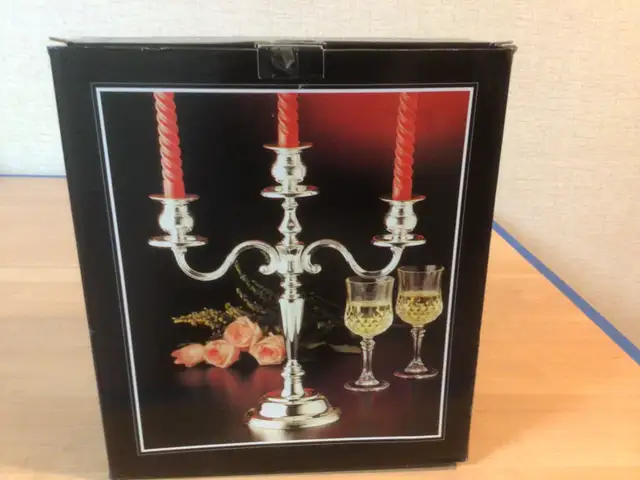 3 Head Silverplated Candelabrum62863739256321123