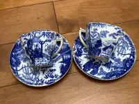Demitasse tea cup & saucer Mikado Royal Crown Derby - Bone China