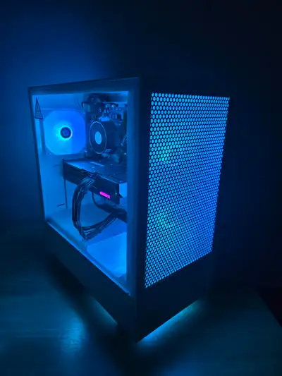 White ARGB Gaming/Creator PC - Intel Core i5 13400F+RX 7600 XT, View more