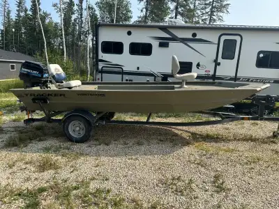 2018 Tracker Grizzly 1754 1996 Mercury 55hp Seapro Boat Trailer $10,000 OBO