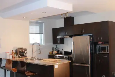 Condo for rent close to Agora, Plateau. Available November 1st, 2026. All appliances are included.