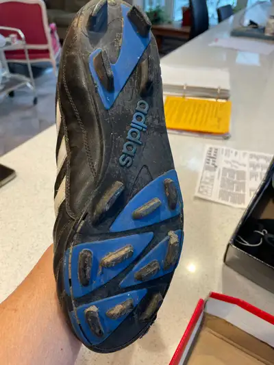 Addidas Men’s Soccer cleats and guards, View more