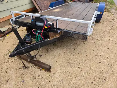 If its listed its available 18x7 tandem deck 23 feet overall with new 12500 lb winch Dual 7000 lb ax...