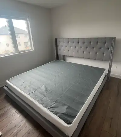 King size bed - frame & box spring, View more