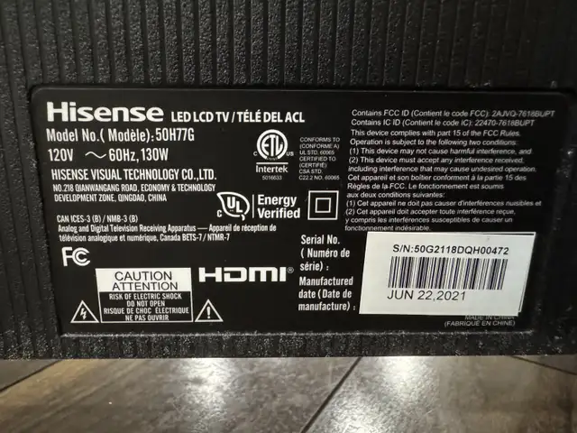 Hisense 50” 4K UHD Smart TV – Excellent Condition in TVs in Oshawa / Durham Region - Image 8