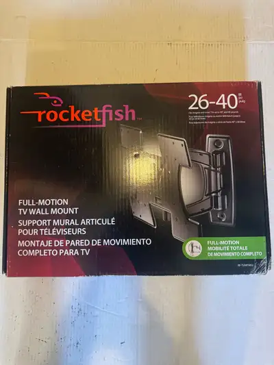 Upgrade your viewing experience with this Rocketfish full-motion TV wall mount, designed to fit 26-...