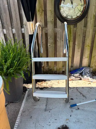 Inground pool ladder, View more