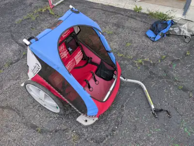 Chariot Cabriolet 2-in-1 Double Bike Trailer & Jogging Stroller, View more