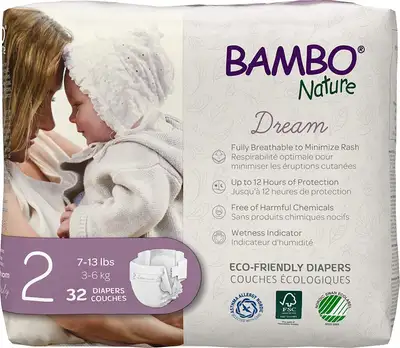 Bambo Nature Hypoallergenic Baby Diapers - Size 2 (192 Diapers,, View more