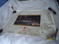 CANADA OLYMPICS POSTER MASS SIGNED FOR XXVI OLYMPIAD ATLANTA