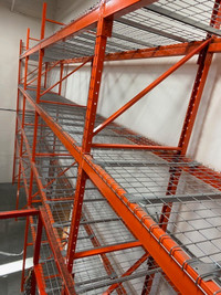 New and used wire mesh deck for pallet racking.