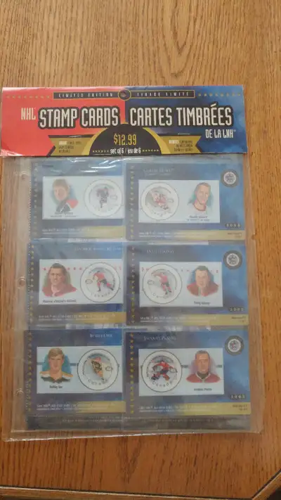 2000 CANADA POST NHL STAMP CARDS, View more