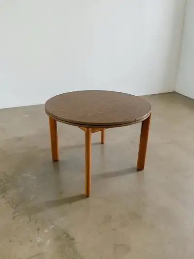 mid century walnut dining table, View more