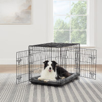 Like NEW: Medium size Dog Wire Crate, Double Door $70